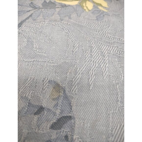 Vintage 1999 Richloom Upholstery Drapery Fabric Blue w/ Roses 1 Yard 56x36 *SEE - Picture 7 of 7
